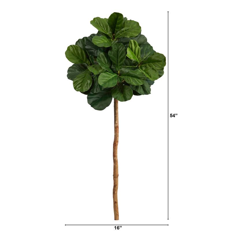 Artificial Fig Tree 4.5ft - Indoor Faux Tree, Realistic Green Foliage, Home Decor, Office Plant - 61 Inches and Over