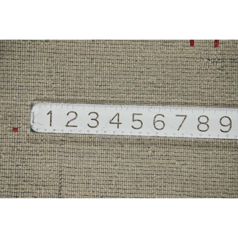 Gabbeh Indian Runner Rug Hand-Knotted Wool Carpet - 2'5" x 7'11"