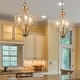 preview thumbnail 3 of 10, Modern Gold 3-Light Lantern Chandelier Kitchen Island Pendant Lights