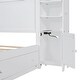 preview thumbnail 30 of 52, Modern Platform Bed with Integrated Cabinet and Drawers