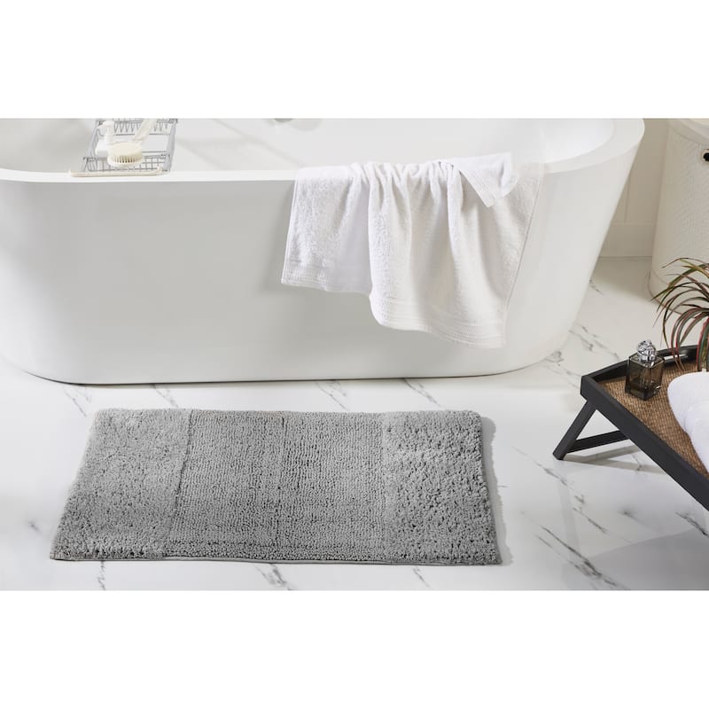 Better Trends Bath Rug 100% Cotton Water Absorbent Tufted Bathroom Rug Set for Shower, Sink Mats Machine Wash Granada Collection