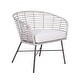 preview thumbnail 2 of 6, Cove Rattan Curved Occasional Chair by East at Main