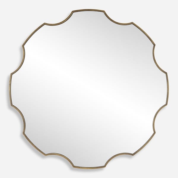 slide 2 of 6, Uttermost Gearing Up Bronze Mirror - 39.375'' H X 39.375'' W X 2'' D