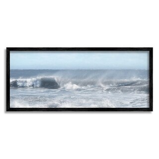 Stupell Beach Foam Splashing Waves Framed Giclee Art by Lori Deiter ...