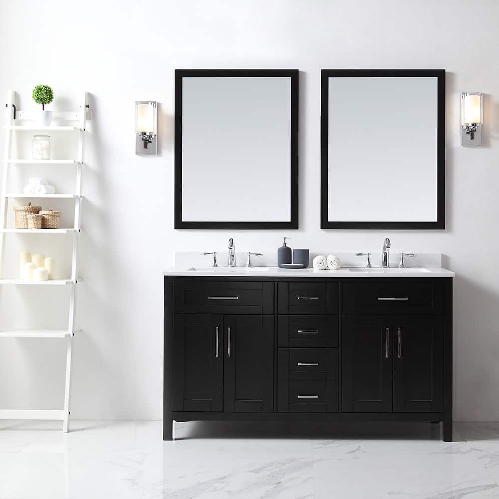 Ove Decors Tahoe 60" Free Standing Double Basin Vanity Set with