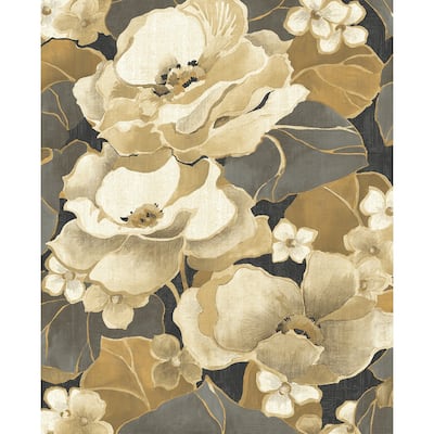 NextWall Nouveau Floral Peel and Stick Wallpaper - 20.5 in. W x 18 ft. L