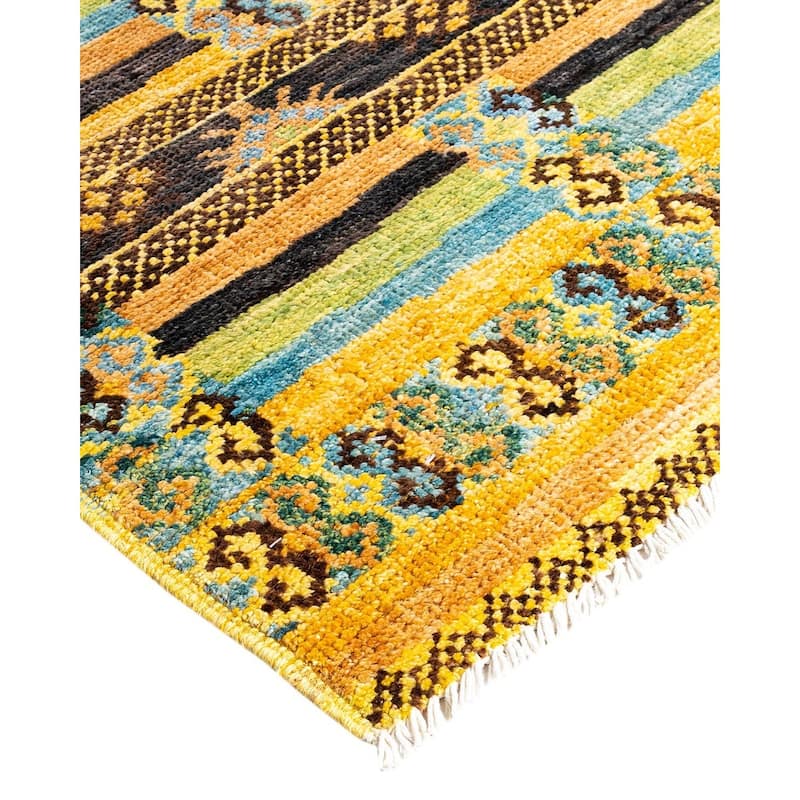 Overdyed, One-of-a-Kind Handmade Area Rug - Multi - 4' 5" x 6' 2"