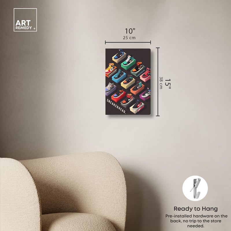 Sneaker Collection Dreams Canvas by Art Remedy, Gallery Wrapped