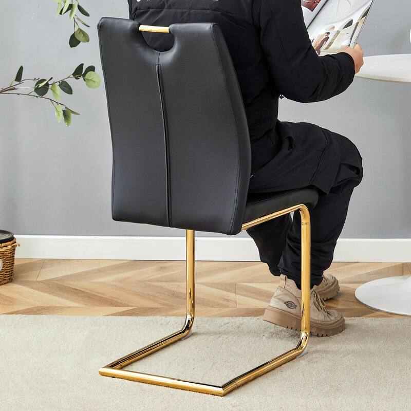 Dining Chairs With Gold Metal Chair Legs (Set Of 6)