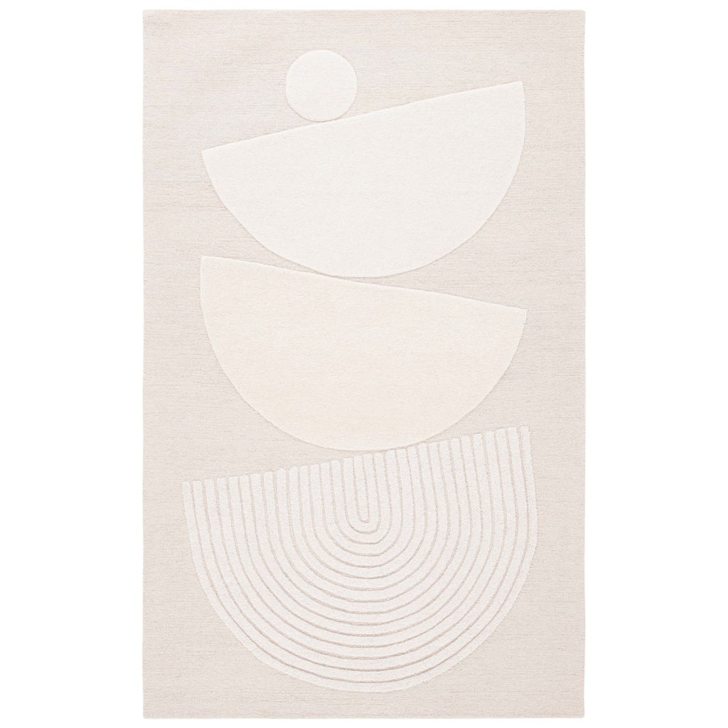 SAFAVIEH Handmade Ebony Roelfien Modern & Contemporary Wool Rug