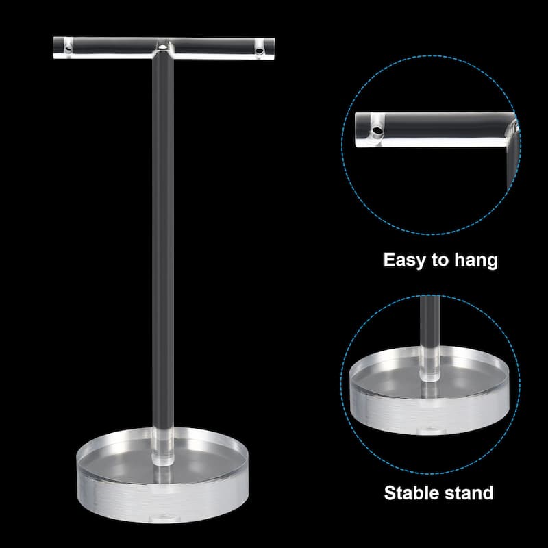 Earring Display Stands,2pcs Acrylic Earring Holder Earring Stands T