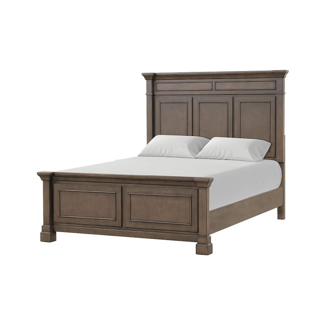 Transitional Dark Walnut Finish 1 Piece Bed