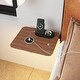 preview thumbnail 5 of 13, Queen Size Metal Bed with Upholstered Headboard, Wireless Charging, USB A & C, Touch LED Light, Under-Bed Storage, Antique Brown