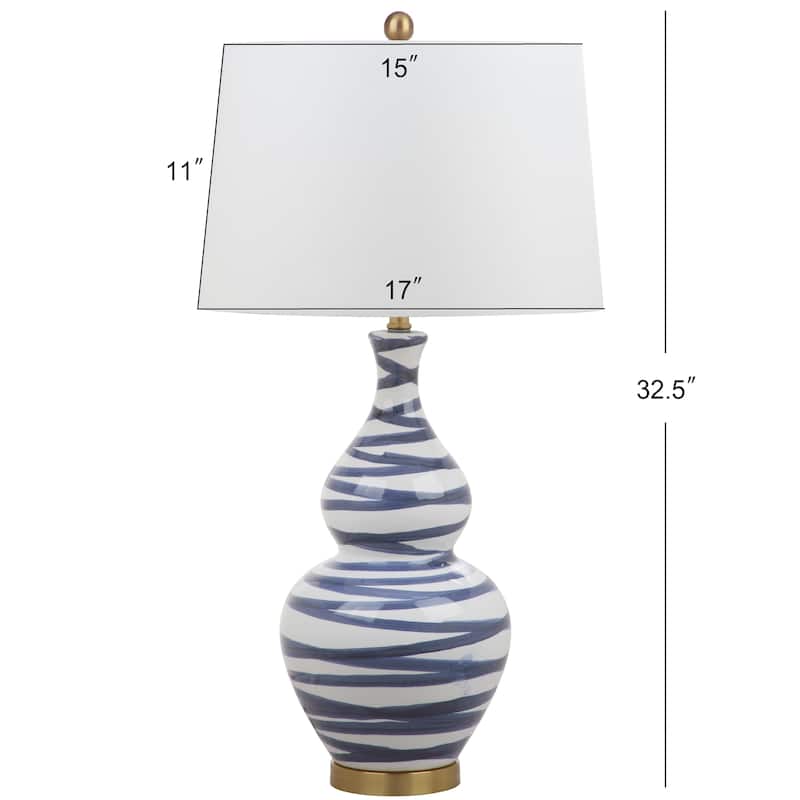 SAFAVIEH Lighting Salinda 31-inch LED Table Lamp - 17"x17"x31" - 17Wx17Dx31H