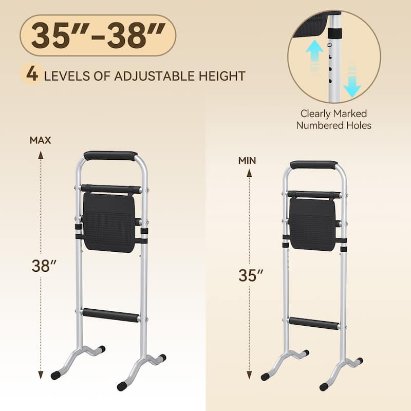 Sturdy Stand Assist with Storge Bag, 4 Levels of Adjustble Height