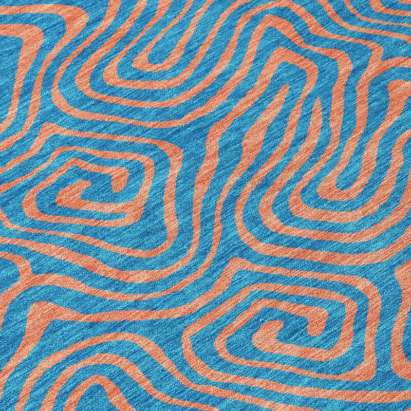 HomeRoots Abstract Transitional Rectangle Outdoor Rug
