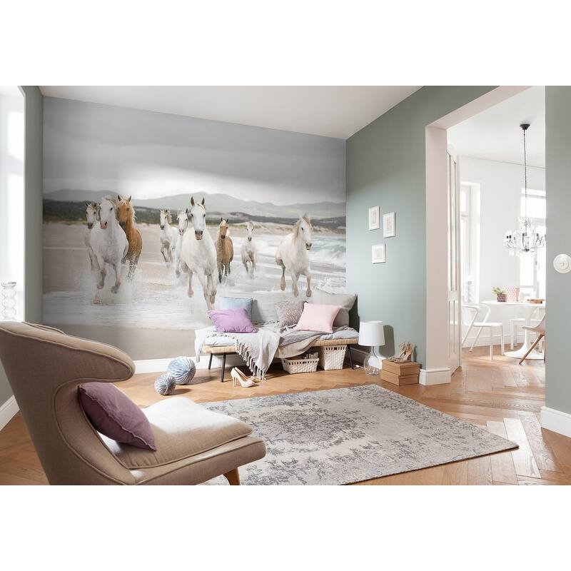 Komar White Horses Mural