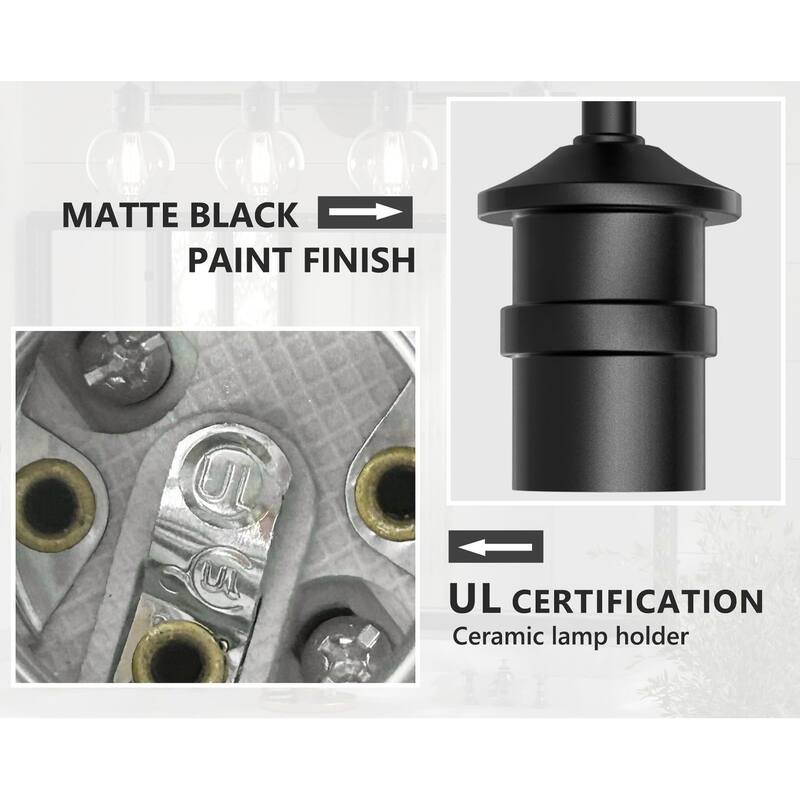 Modern Vanity Light with Clear Glass Globes in 2/3/4 Lights