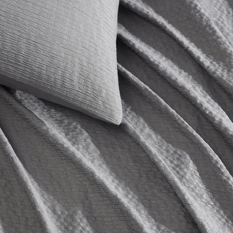 Calvin Klein Seersucker 3 Piece Comforter Set