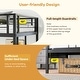 preview thumbnail 11 of 9, Twin Over Futon Bunk Bed with 2 Ladders and Safety Guardrails-Black