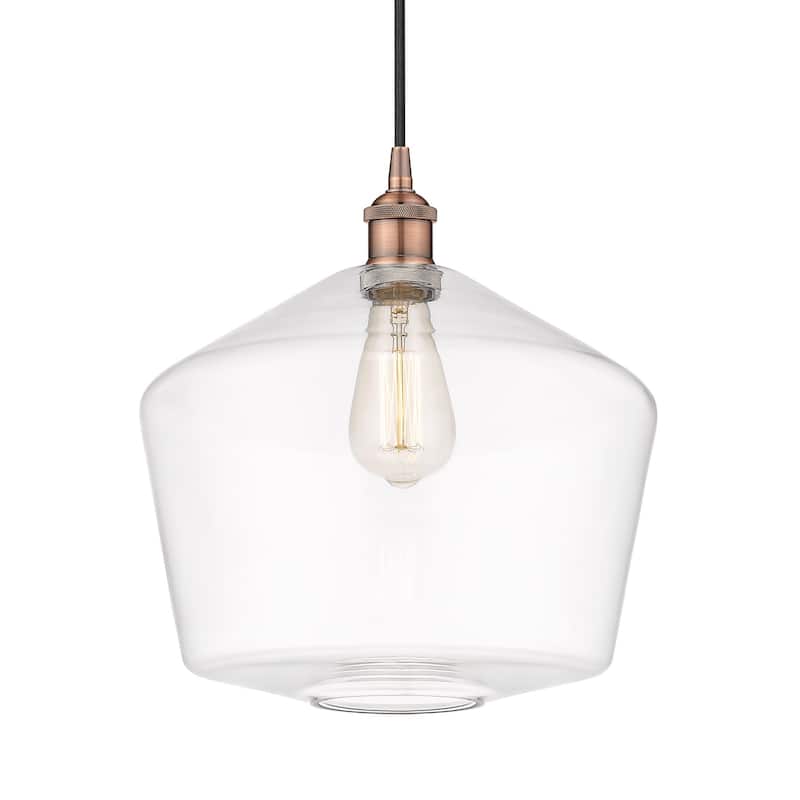 Innovations Lighting 616-1P-14-12 Cindyrella Pendant Cindyrella 12" - Antique Copper / Clear