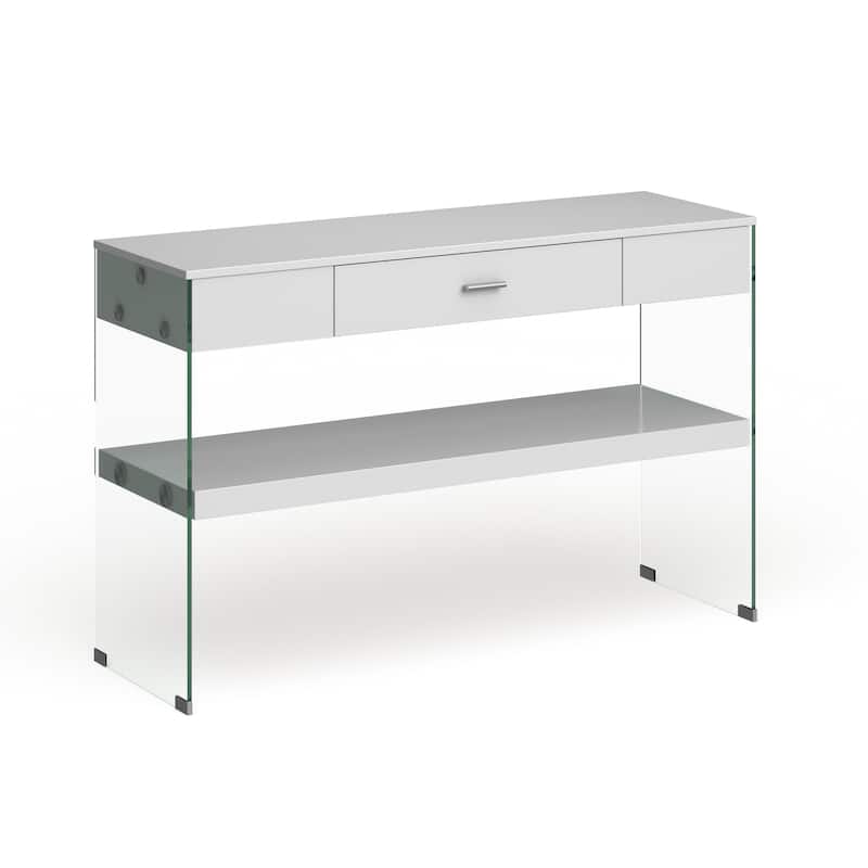 Leden Contemporary 47-inch Wood 1-Shelf Sofa Table by Furniture of America