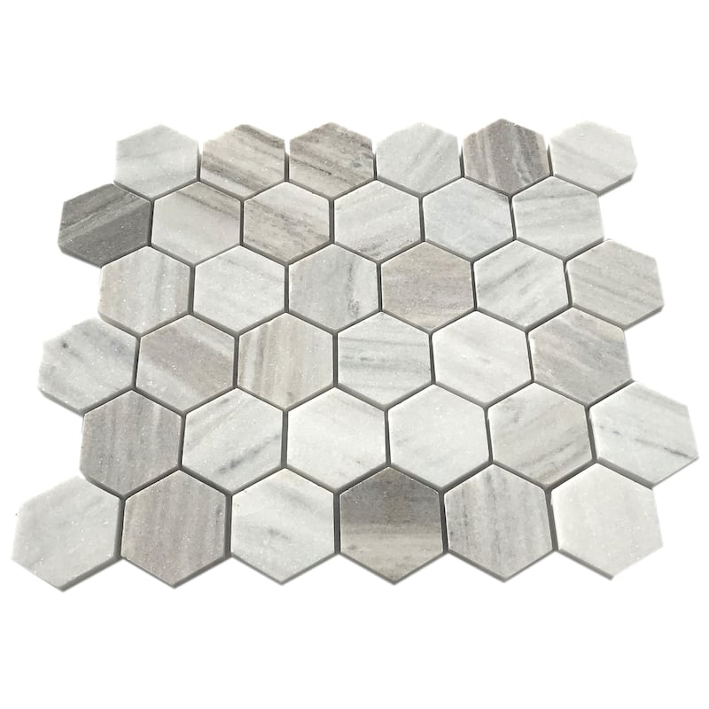 Apex Marble 2" x 2" Honeycomb Honed Mosaic Tile