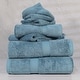 preview thumbnail 134 of 159, Superior Egyptian Cotton Pile Heavyweight 6-Piece Towel Set 6-Piece Set - Denim Blue