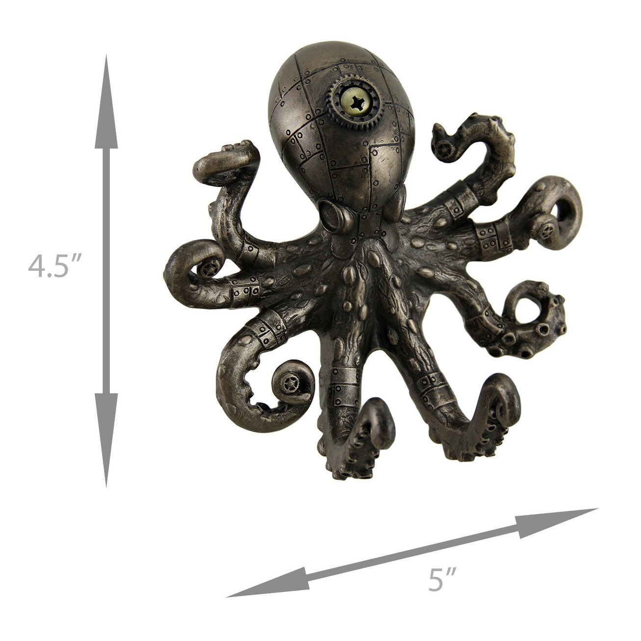 Antique Bronze Finish Steampunk Octopus Wall Hook 4.5 X X inches On  Sale Bed Bath  Beyond 17026432