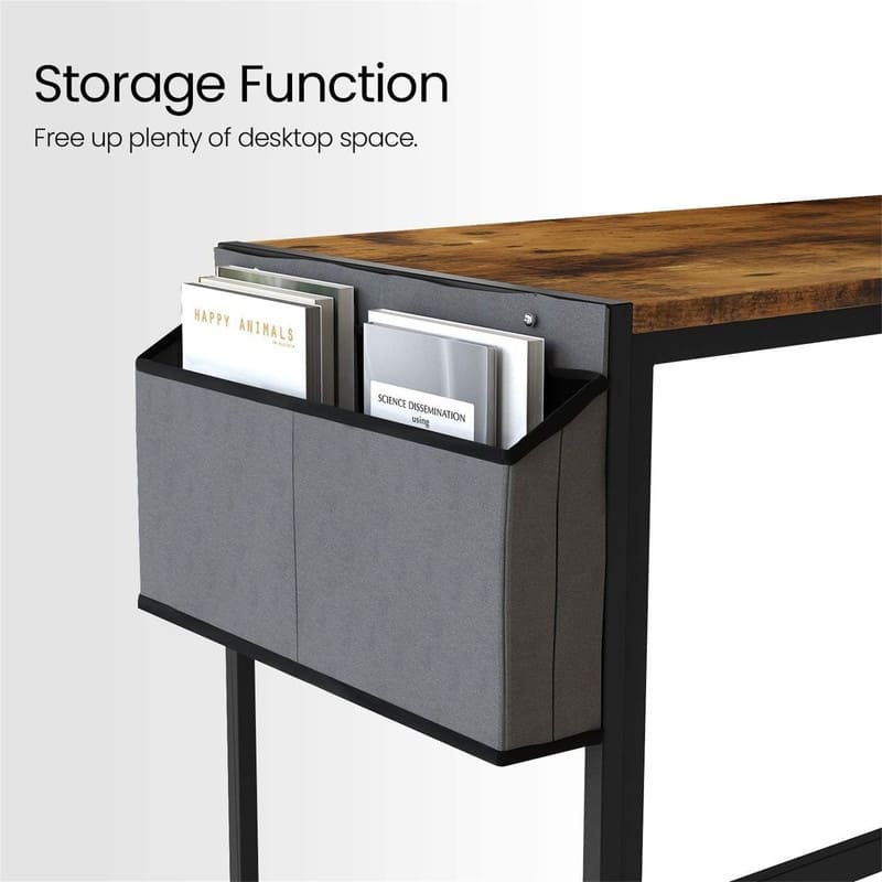 Industrial Wood and Metal Home Office Desk