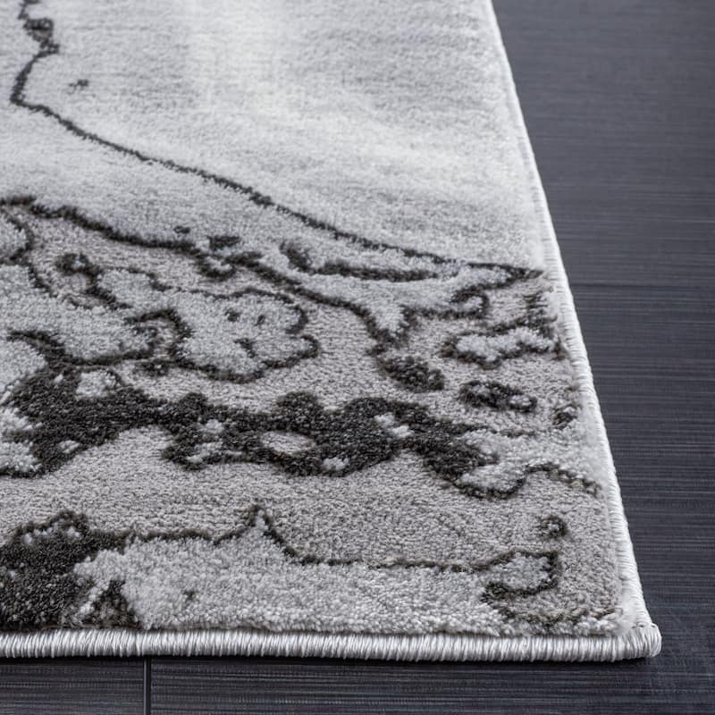 SAFAVIEH Craft Panajota Modern & Contemporary Rug - 6'7" Square - Grey/Dark Grey