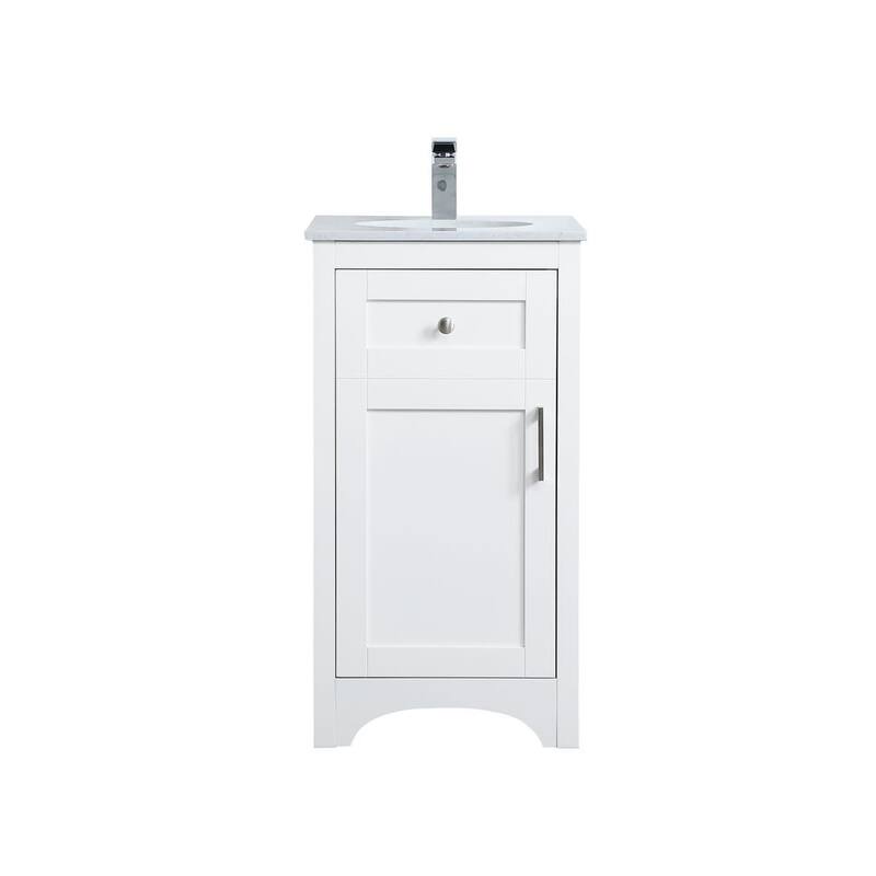 Elegant Lighting VF17018 Moore 18" Free Standing Single Basin Vanity