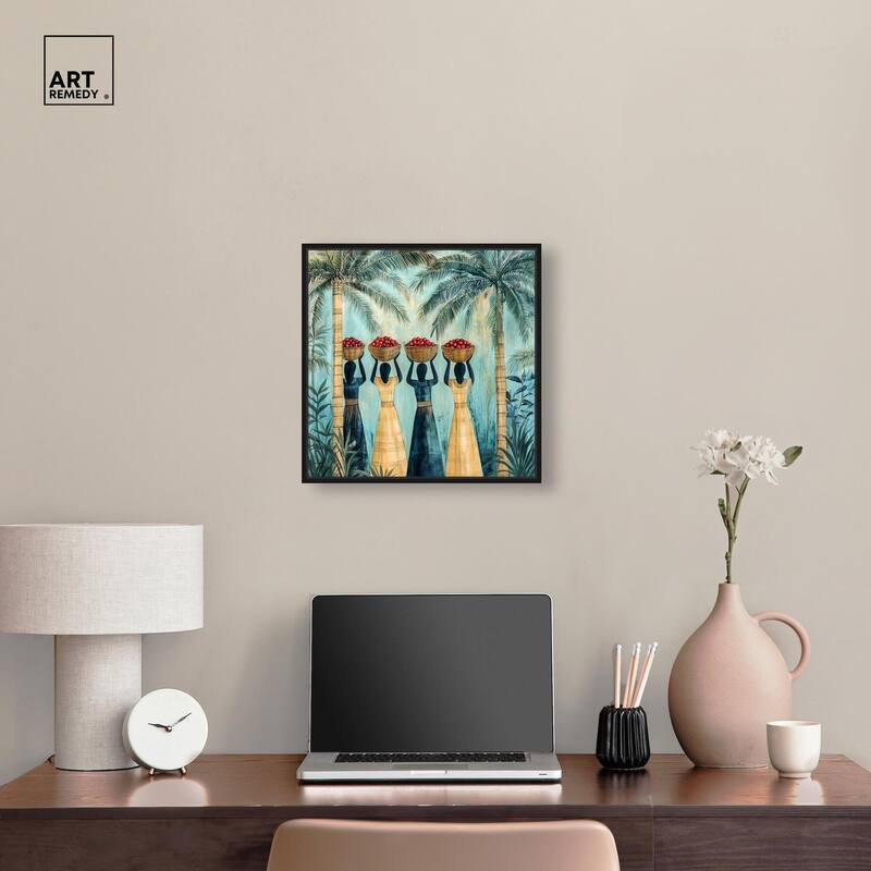Walk Under Palms Canvas by Art Remedy