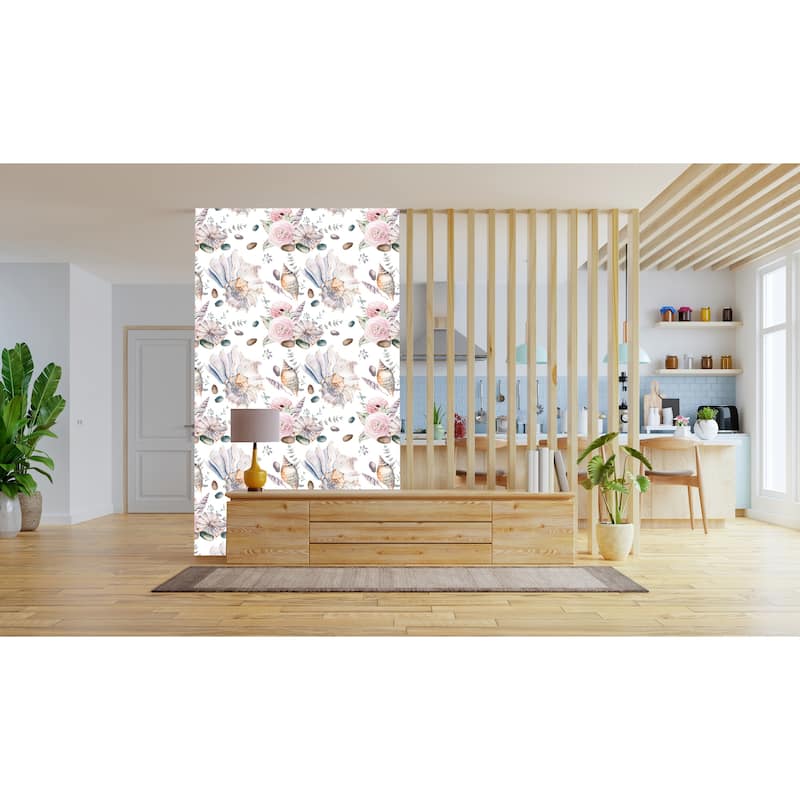 Ocean Sea Shells Removable Wallpaper - 24'' inch x 10'ft