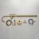 preview thumbnail 42 of 54, Freestanding Double Handle Clawfoot Tub Faucet - 8" x 47"