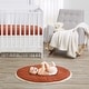 preview thumbnail 2 of 2, Sweet Jojo Designs Orange Boho Bohemian Girl Baby Tummy Time Playmat Burnt Rust Ivory Farmhouse Shabby Chic Modern Fringe Cotton