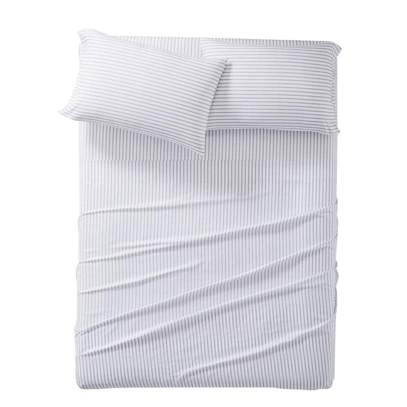 Truly Soft Pinstripe 4 Piece Sheet Set