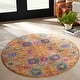 preview thumbnail 149 of 178, Nourison Passion Boho French Country Floral Area Rug. 4' Round - Sun - Runner/Round