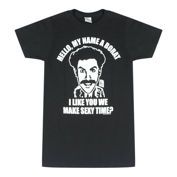 Shop Borat Sexy Time Quote Black T Shirt Overstock 17066966