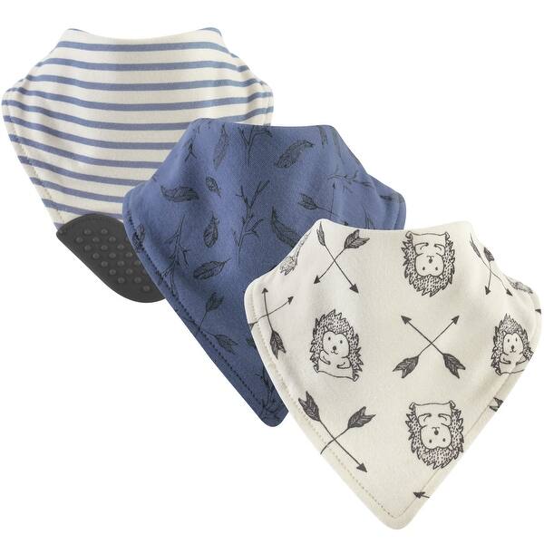 slide 1 of 1, Yoga Sprout Baby Boy Cotton Bandana Bibs 3pk, Wild Woodland, One Size - Wild Woodland - One Size