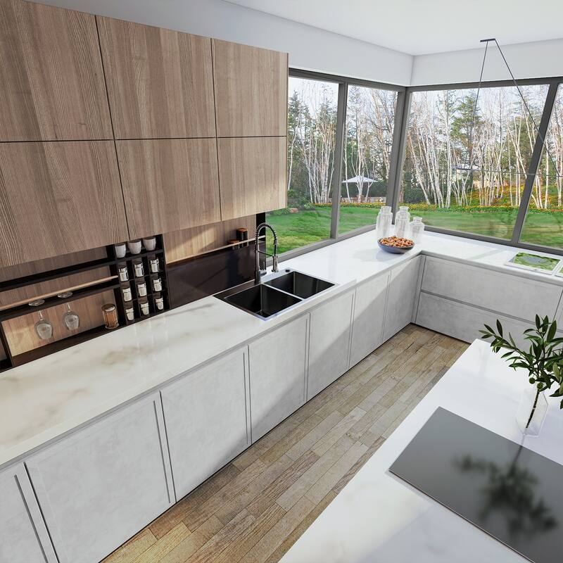 Sinber Drop in Double Bowl 304 Stainless Steel Kitchen Sink