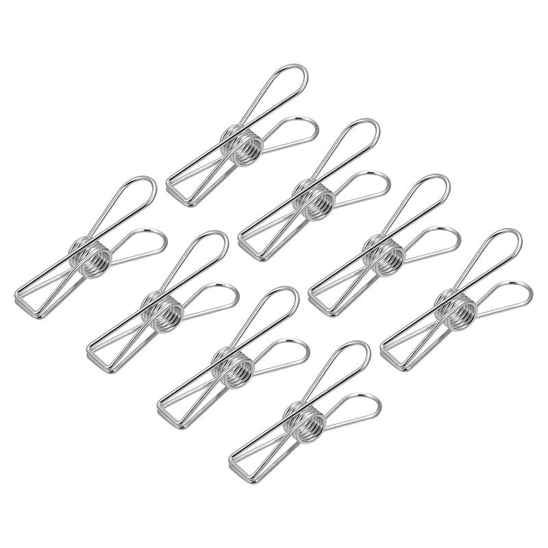Tablecloth Clips, 70mm Clamps for Fix Table Cloth, Silver 8 Pcs