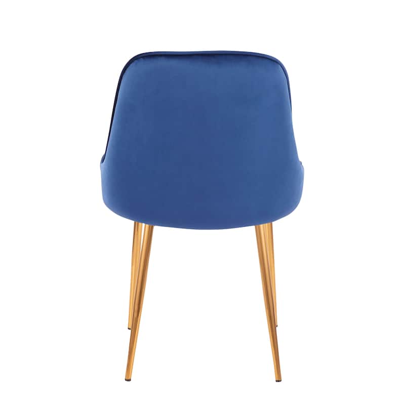 Silver Orchid Naldi Contemporary-Glam Velvet Dining Chair (Set of 2)