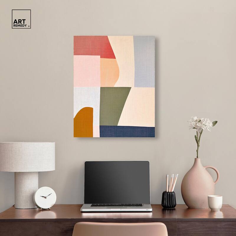 Planar Patchwork I Canvas by Art Remedy, Gallery Wrapped