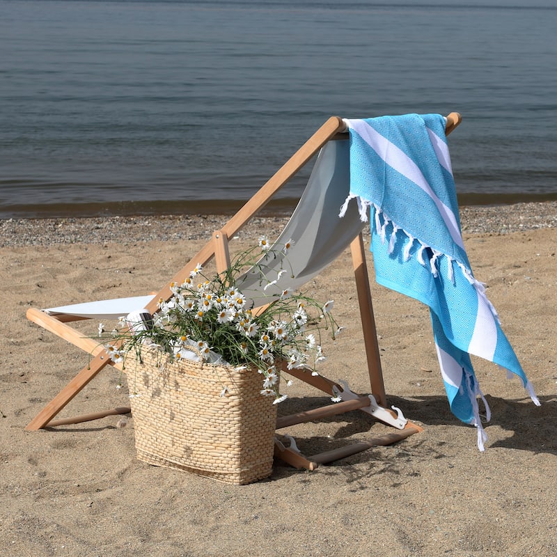 Authentic Hotel and Spa Turkish Cotton Diamond Pestemal Beach Towel (Set of 2)
