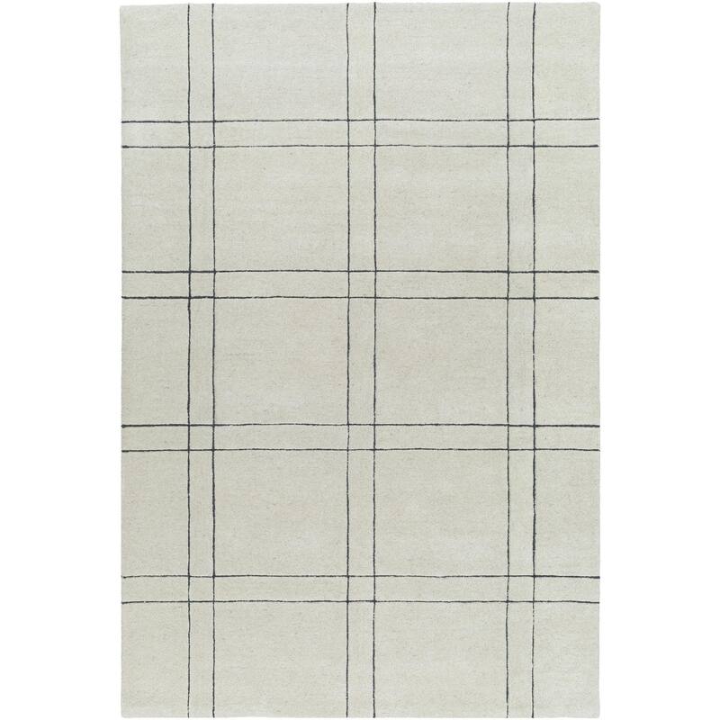 Keshaun Casual Solid Color Wool Area Rug