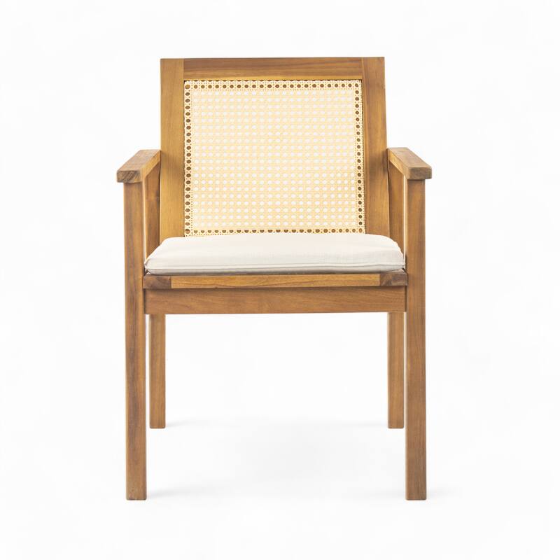 Christopher Knight Home - Preston Stylish and Durable Outdoor Dining Chairs with Cushions, Set of 2