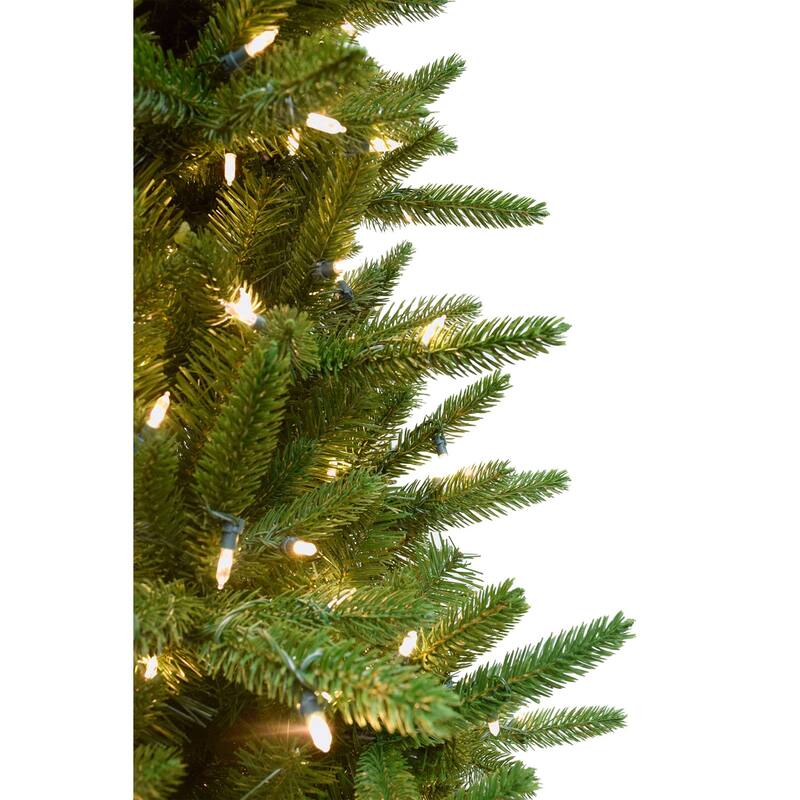 Fraser Hill Farm 9 Ft. Pine Slim Artificial Christmas Tree, Lighting
