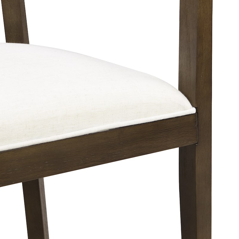 Ladieu Fabric and Wood Tub Dining Chairs （Set of 2）by Christopher Knight Home