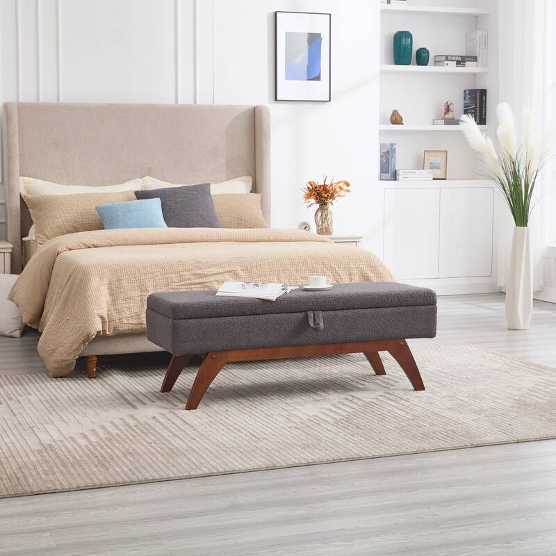 Upholstered storage Bench